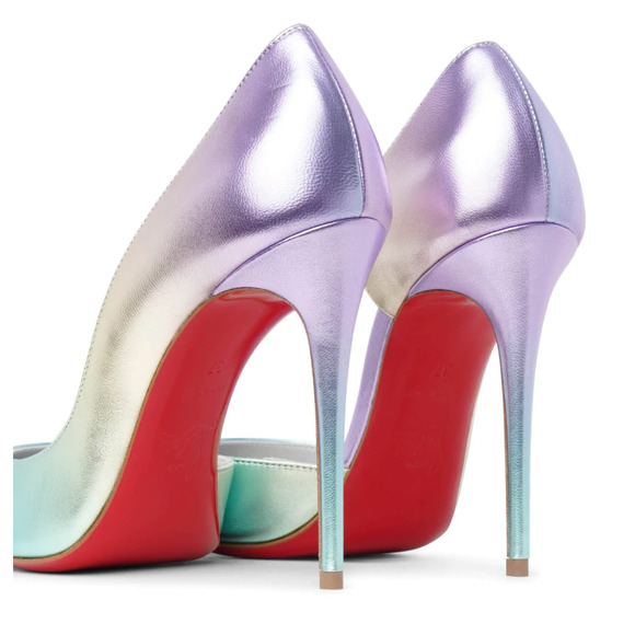 Christian Louboutin Iriza 100 Multicolor Licorne Leather D'Orsay Heel Pump 40 - Picture 10 of 11